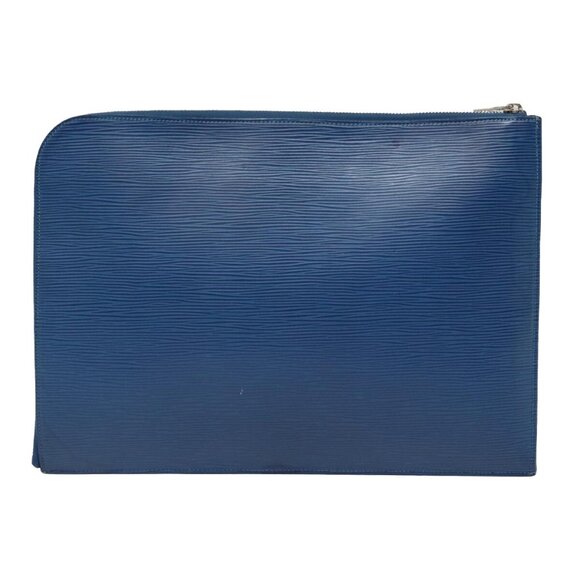 LOUIS VUITTON Epi Pochette Jules GM Clutch Bag Blue - Picture 12 of 16